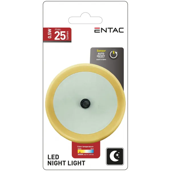 Entac Night Light 0.5W Round WW Orange