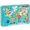 Головоломка Apli 48 x 32 cm Карта Мира 24 Предметы (8 штук)