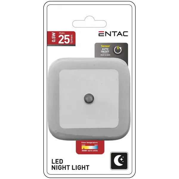 Entac Night Light 0.5W Square WW White