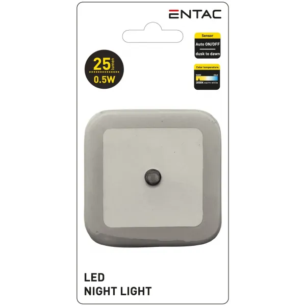 Entac Night Light 0.5W Square WW White