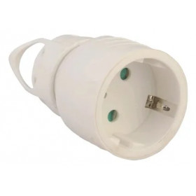 Rewireable IP20 Socket Earthed with Pull tab