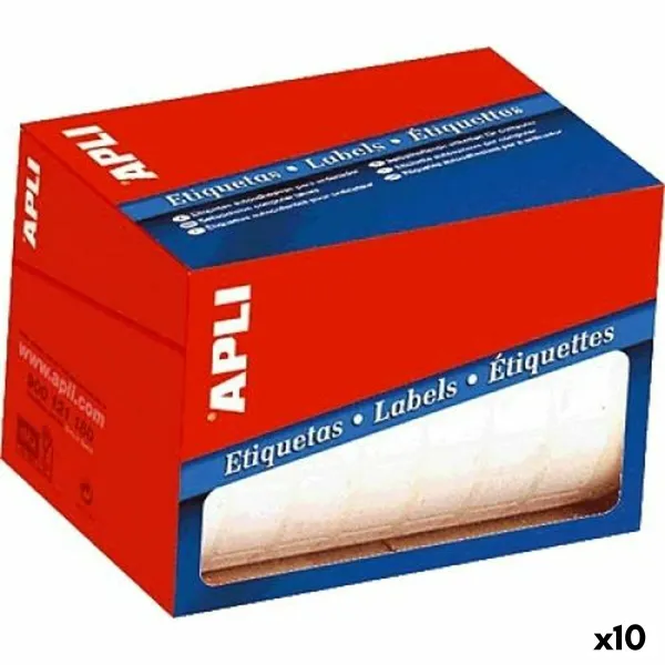 Клейкие этикетки Apli Белый 22 x 32 mm (10 штук)