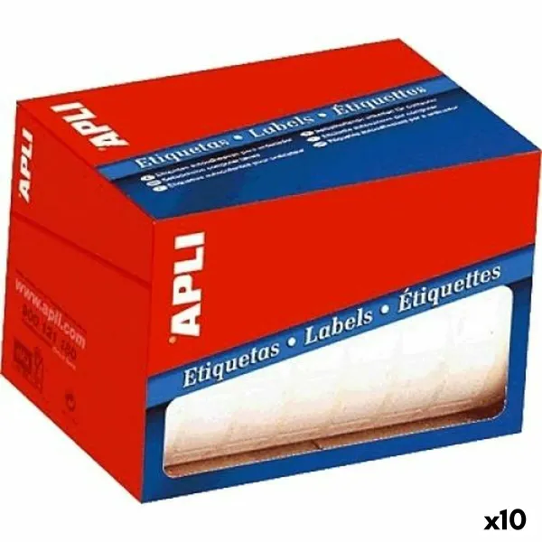 Lipnios etiketės Apli Balta 25 x 40 mm (10 vnt.)