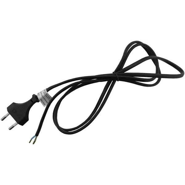 Rewireable Cord 2G0.75 1.5m with Plug Black