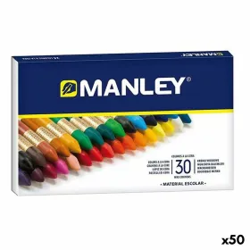 Spalvoti pusiau riebūs pieštukai Manley Spalvotas 30 Dalys (50 vnt.)