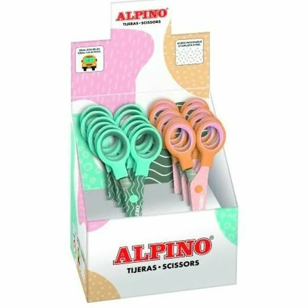 Ножницы Alpino Разноцветный Белый/Оранжевый Нержавеющая сталь 130 mm