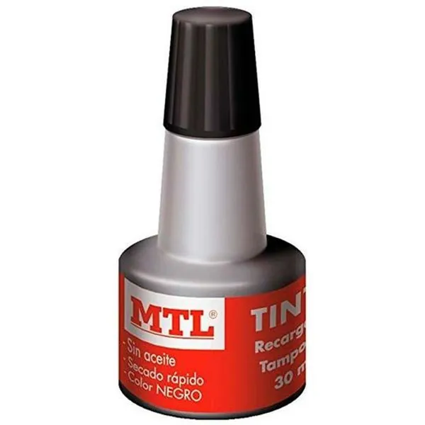 Pakartotinai užpildykite rašalu MTL Juoda 30 ml (10 vnt.)