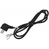 Rewireable Cord 3G1.0 1.5m with Earthed Plug Black