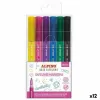 Flomasteru Komplekts Alpino OUTLINE COLOR EXPERIENCE Daudzkrāsains (12 gb.)