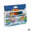 Krāsainie krītiņi Jovi JOVICOLOR TRIWAX Daudzkrāsains (12 gb.)