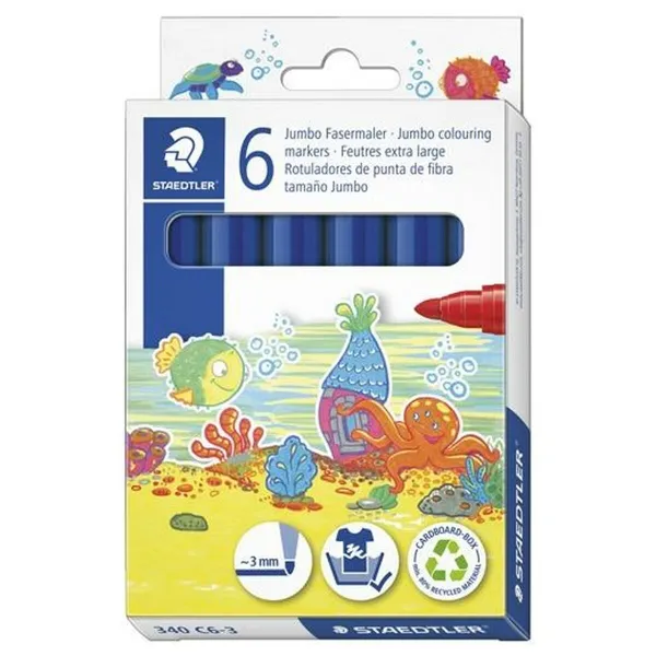 Фетр Staedtler Noris Club Синий 6 штук