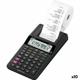 Печатный калькулятор Casio HR-8RCE Чёрный (10 штук)