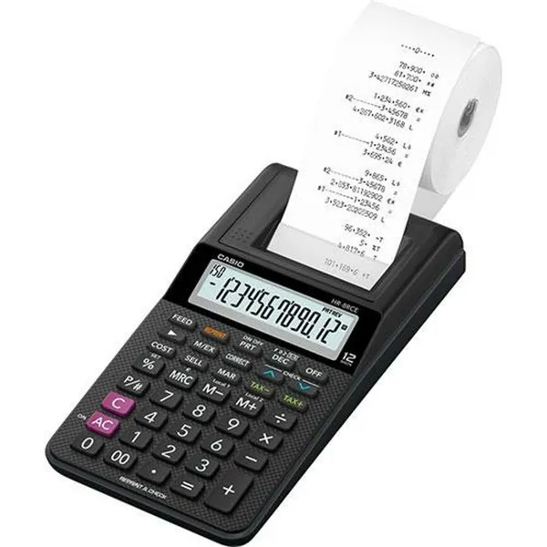 Poligrāfijas kalkulators Casio HR-8RCE Melns (10 gb.)