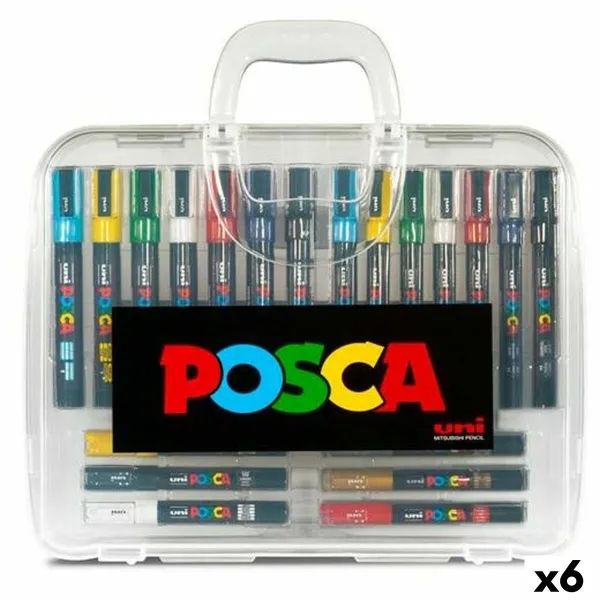Set of Markers POSCA Multicolour (6 Units)