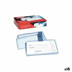 Футляр для удостоверения личности Apli Прозрачный Пластик 90 x 56 mm 25 Предметы (18 штук)