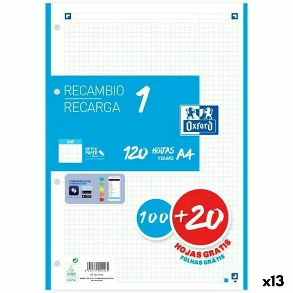 Režģa loksnes Oxford A4 120 Loksnes (13 gb.)