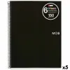 Записная книга на пружине Miquelrius Чёрный A5 150 Листья (5 штук)
