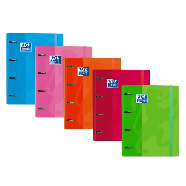 Rengaskansio Oxford EUROPEANBINDER Monivärinen A4+ (10 osaa)