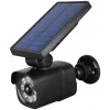 Solar Plastic Wall Lamp 4W SMD Fake Cam with PIR