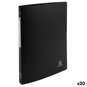 Žiedinis segtuvas Exacompta Juoda A4 (20 vnt.) (4 vnt.)