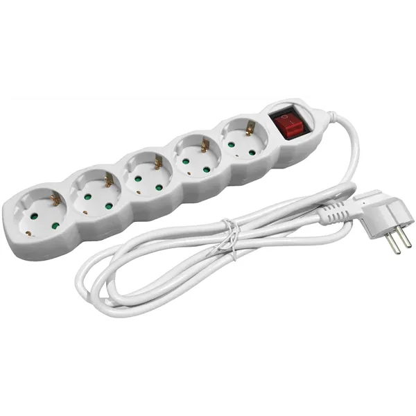 Socket Extension Cord S1 5 Sockets With Switch 3m 3G1.5