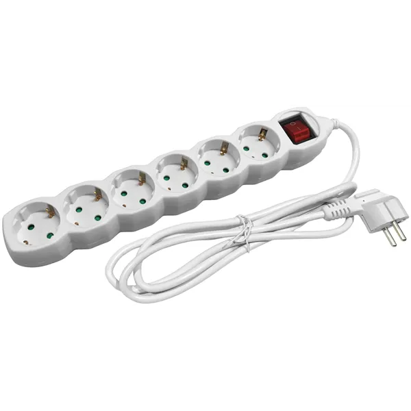 Socket Extension Cord S1 6 Sockets With Switch 1,5m 3G1.5