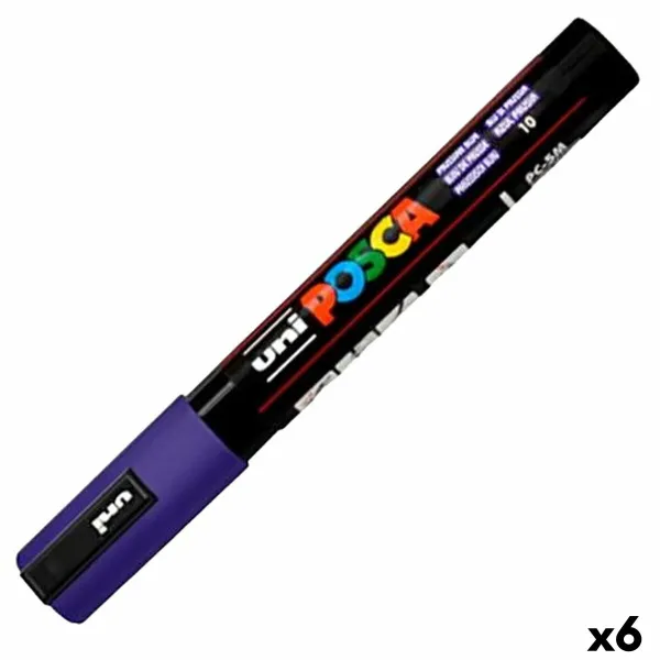 Marker POSCA PC-5M Dark blue (6 Units)