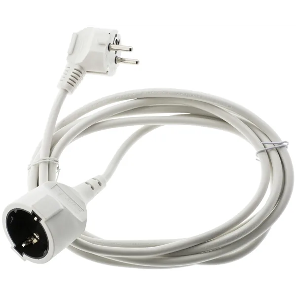 Extension Cord 5m White 3G1.5