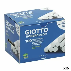 Мелка Giotto Robercolor Белый 16 штук 100 Предметы