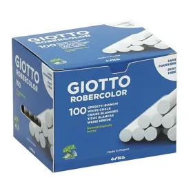 Мелка Giotto Robercolor Белый 16 штук 100 Предметы
