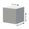 Тумба с ящиками Leitz WOW CUBE Белый