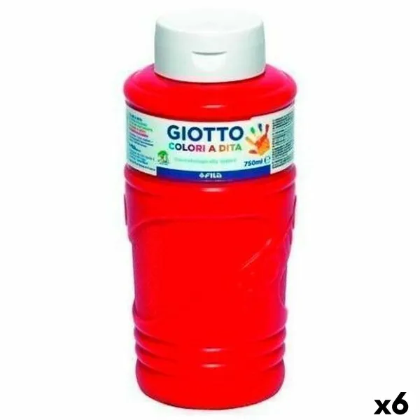 Sormiväri Giotto Punainen 750 ml (6 osaa)