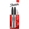 Flomasteru Komplekts Sharpie Melns 2 Daudzums (12 gb.)