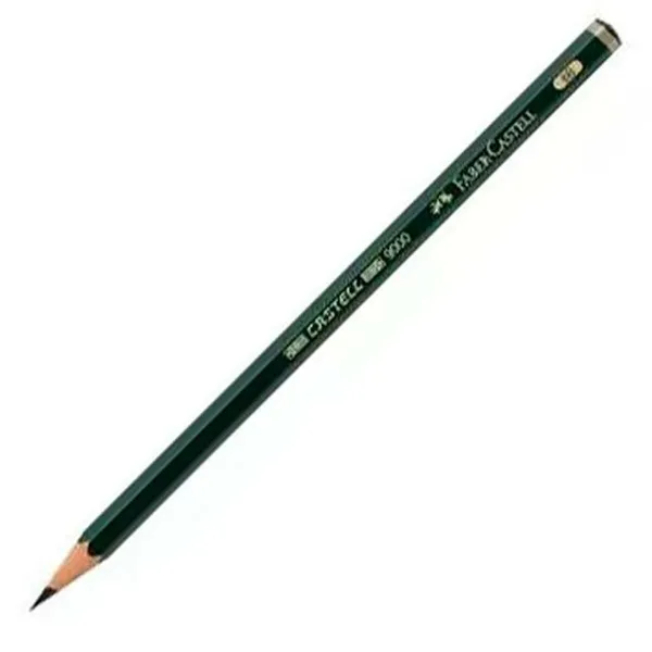 Lyijykynä Faber-Castell 119006 Kuusikulmainen 6B Musta Vihreä Ekologinen (12 osaa)