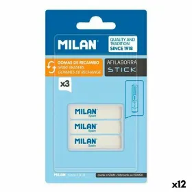 Pyyhekumisetti Milan AFILABORRA STICK Valkoinen 3 Kappaletta (12 osaa)