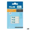 Dzēšgumiju Komplekts Milan AFILABORRA STICK Balts 3 Daudzums (12 gb.)