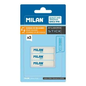 Pyyhekumisetti Milan AFILABORRA STICK Valkoinen 3 Kappaletta (12 osaa)