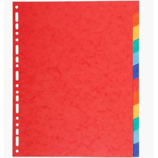 Seperators Exacompta Maxi Multicolour A4+ 12 Sheets (25 Units)