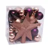 Artezan Christmas Ball 3-8cm Full Set Gold and Purple Mix + Top  52pcs/box