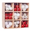 Artezan Christmas Ball 3cm Carton Display Red/White/Silver 99pcs/carton