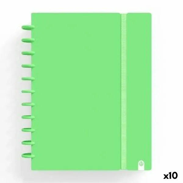 Записная книга на пружине Carchivo INGENIOX Зеленый A4 100 Листья (10 штук)