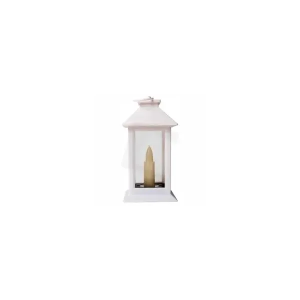 Entac LED Candle Lantern White 17cm