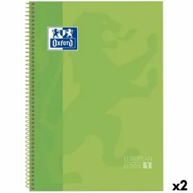 Rengasselkäinen kirja Oxford Classic Europeanbook 1 Write&Erase Vihreä A4+ 80 Levyt 5 Kappaletta (2 osaa)