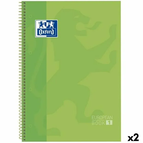 Book of Rings Oxford Classic Europeanbook 1 Write&Erase Green A4+ 80 Sheets 5 Pieces (2 Units)