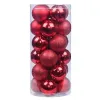 Artezan Christmas Ball 8cm Tube Red 24pcs/box