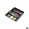 Atvilktņu Organizētāju Exacompta DRAWINSERT 24,6 x 29,8 x 3,6 cm Plastmasa Melns (6 gb.)