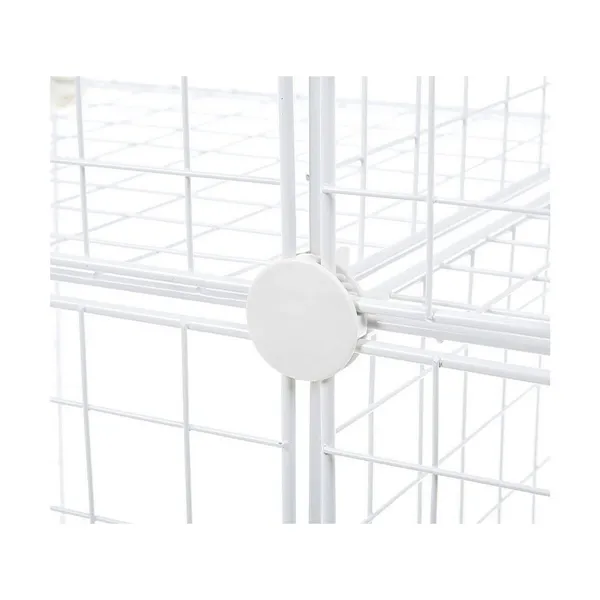 Shelves Confortime White 4 compartments Grille 35 x 35 cm