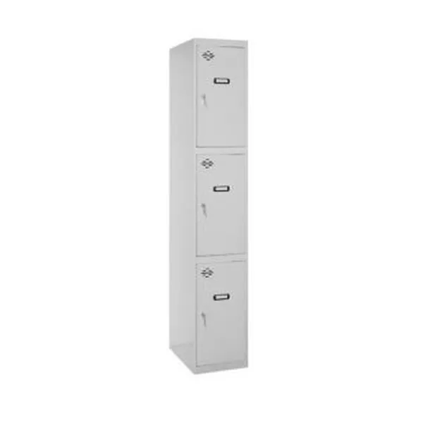 Locker SimonRack Grey Metal 3 doors 180 x 50 x 30 cm