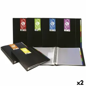 Papkė su skyriais Grafoplas IN & OUT Juoda A4 (2 vnt.)