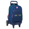 Skolas soma Benetton Damero Tumši Zils 33 x 45 x 22 cm